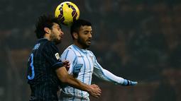 Pemain Lazio, Felipe Anderson Pereira Gomes, merupakan gelandang berkebangsaan Brasil yang saat ini masih berusia 22 tahun. (AFP/Giuseppe Cacace)