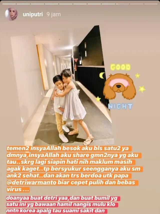 Unggahan Istri Detri Warmanto