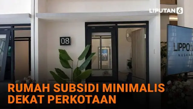 Rumah Subsidi Minimalis Dekat Perkotaan