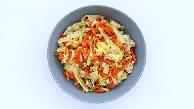 tumis wortel kubis telur