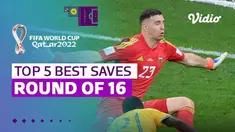 Berita video penyelamatan-penyelamatan (saves) terbaik yang terjadi pada babak 16 besar Piala Dunia 2022, di mana termasuk di dalamnya aksi dari Emiliano Martinez.