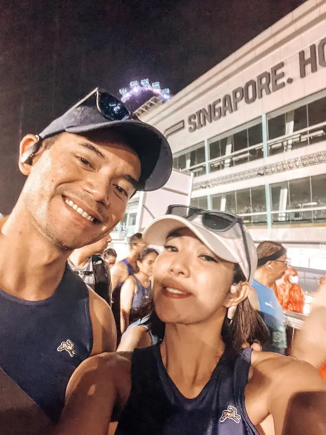 Gisella Anastasia lakoni half marathon di Singapura (Instagram/gisel_la)