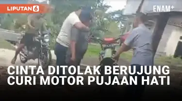 Cinta Ditolak, Pedagang Buah Curi Motor Perempuan di Lampung