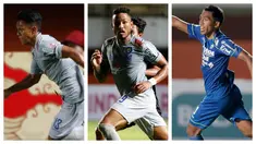 Kolase foto-foto pemain Persib Bandung yakni Febri Hariyadi, Wander Luiz, dan Frets Butuan yang digadang bakal menyulitkan barisan pertahanan Persebaya Surabaya. (Foto: Bola.com)