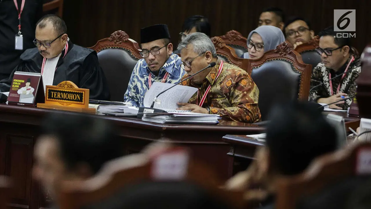 Ekspresi Peserta Sidang Sengketa Pilpres di MK
