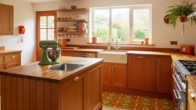 8 Inspirasi Desain Meja Dapur Retro, Gaya Klasik yang Timeless