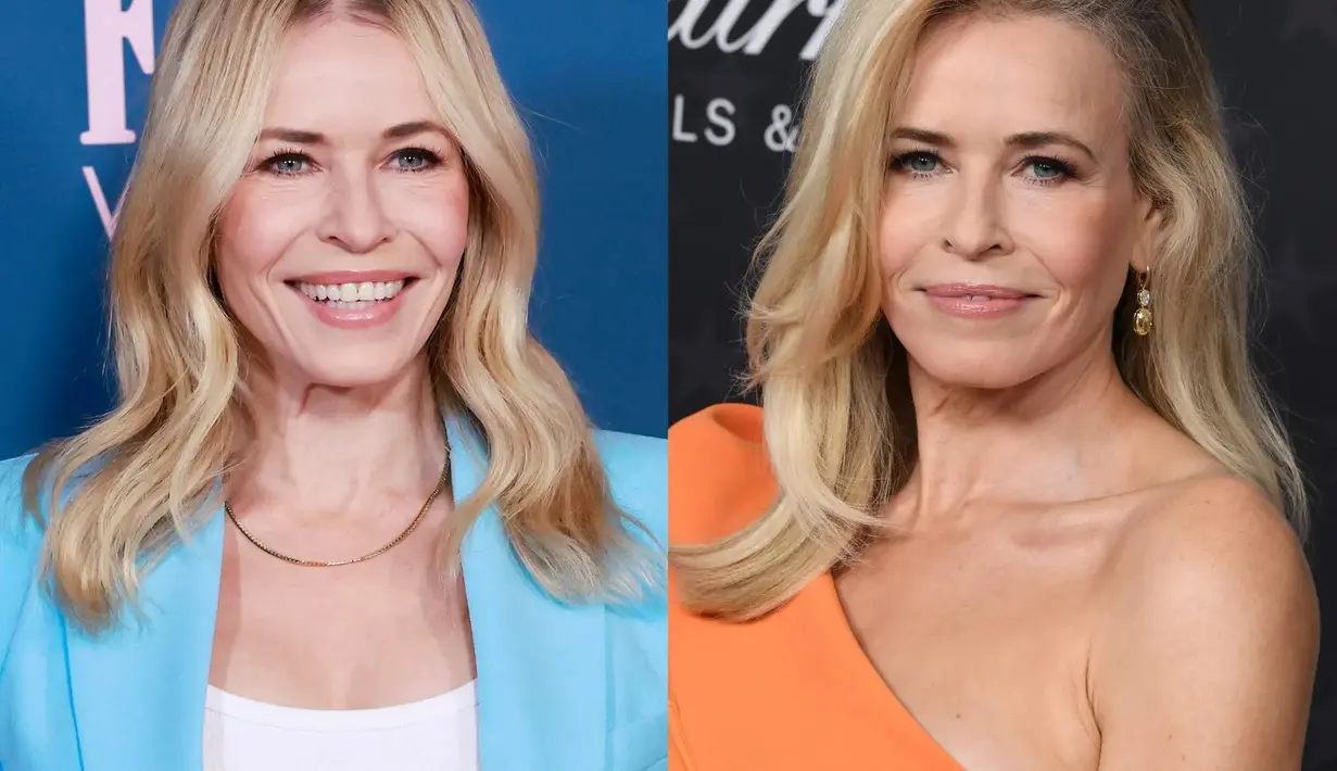 Chelsea Handler mengubah gaya rambutnya menjadi lebih bervolume. Foto: Glamour.