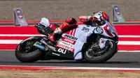 Aksi Fabio Di Giannantonio di MotoGP Indonesia 2023. (ist)