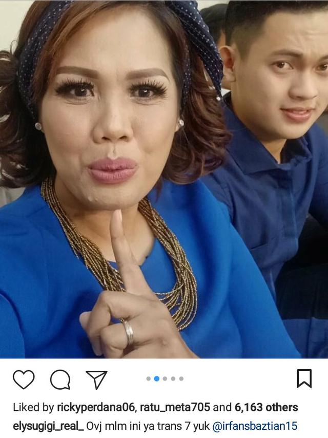 Elly Sugigi dan Irfan Sbaztian [foto: instagram]