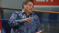 Menteri Koordinator Bidang Perekonomian Airlangga Hartarto dalam program The Newsroom SCTV, Selasa (7/2/2023). Sepanjang tahun 2022 ekonomi Indonesia mencatatkan pertumbuhan impresif sebesar 5,31 persen (ctc)