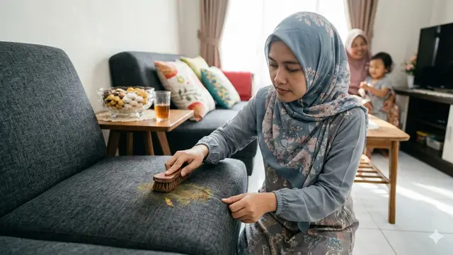 Cara Bersihkan Noda Opor di Karpet dan Sofa