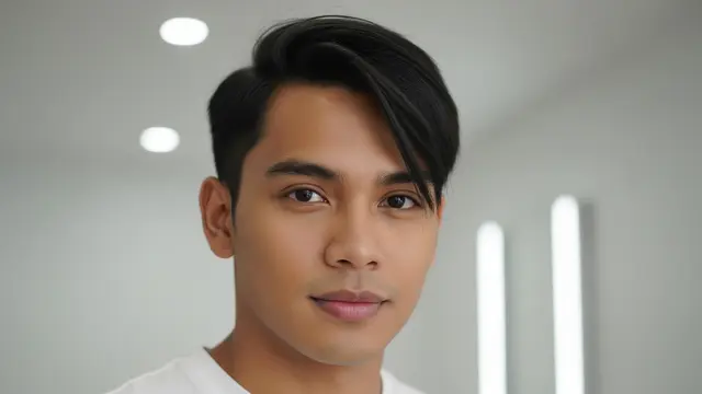 Model Rambut Pria Pendek Comma Hair/ Ilustrasi AI