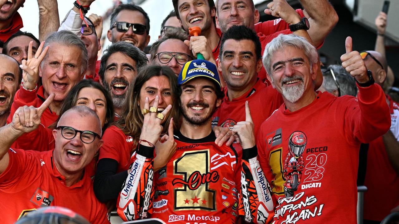 Foto: Momen Indah Setelah Francesco Bagnaia Back to Back Jadi Juara Dunia MotoGP 2023