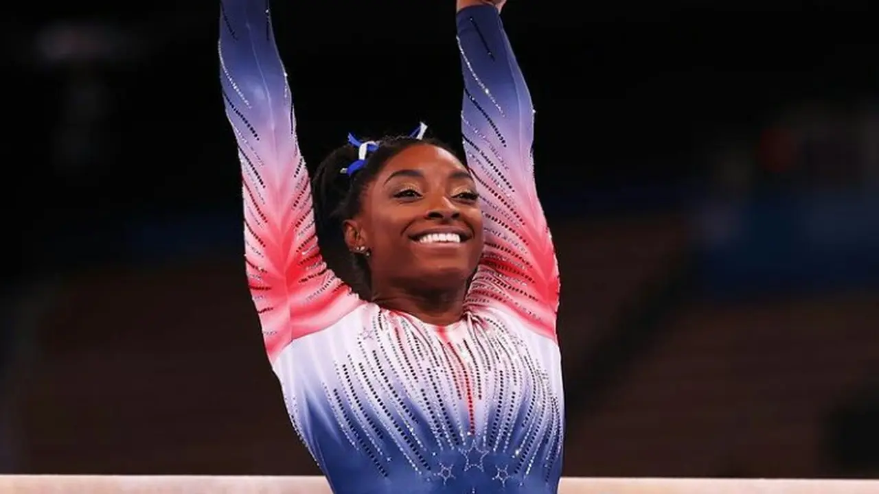 Kembali Berlaga di Olimpiade Tokyo, Simone Biles Pakai Kostum 7.600 Kristal Swarovski