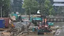 Pemprov DKI mengharapkan dengan adanya Turap ini banjir akibat meluapnya Kali Ciliwung bisa diatasi, Jakarta, Kamis (4/9/2014) (Liputan6.com/Johan Tallo)