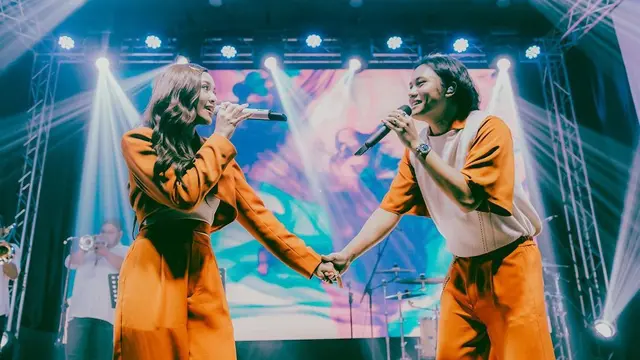 Potret Mahalini dan Rizky Febian, Rambut Panjangnya Kompak