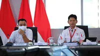 Ketua NOC Indonesia, Raja Sapta Oktohari (Kanan). (NOC Indonesia)
