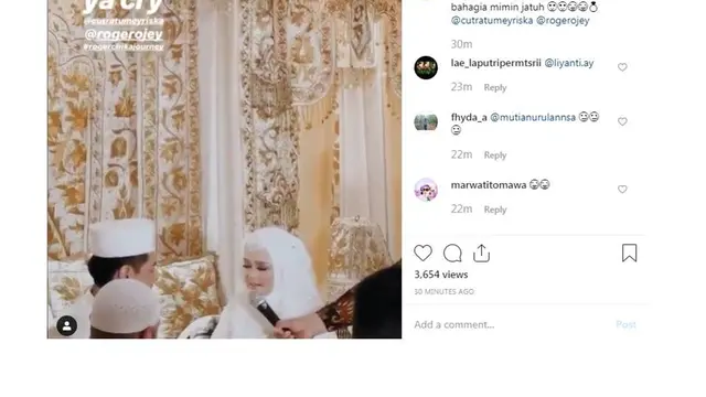 Roger Danuarta dan Cut Meyriska