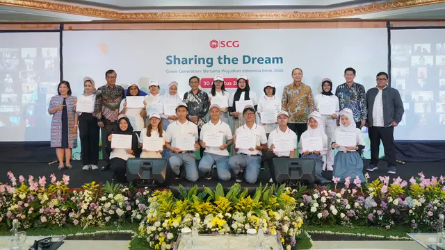 SCG kembali meluncurkan program beasiswa SCG Sharing the Dream 2025, bertepatan dengan Hari Pendidikan Nasional. (Dok SCG)