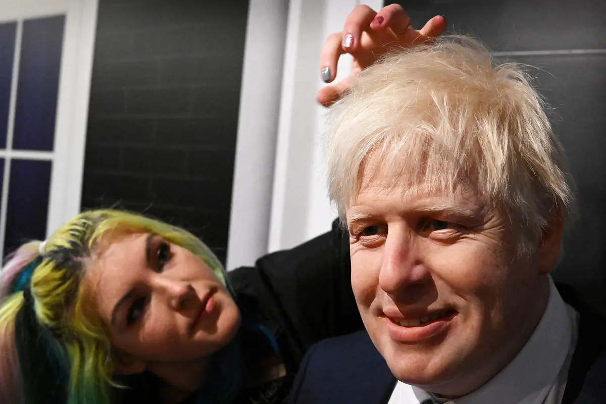 Peluncuran patung lilin PM Inggris Boris Johnson