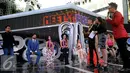 Suasana Meet and Greet dengan pemain serial Elif yang diselenggarakan SCTV sebagai perayaan HUT ke-25 SCTV di Senayan, Jakarta, Senin (24/8/2015). (Liputan6.com/Faisal R Syam) 