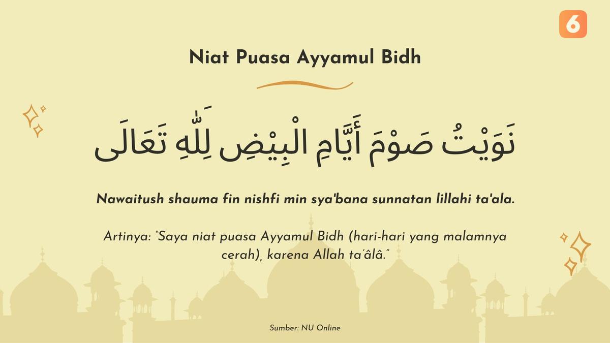 Jadwal Puasa Ayyamul Bidh di November 2025: Niat, Tata Cara dan Keutamaannya