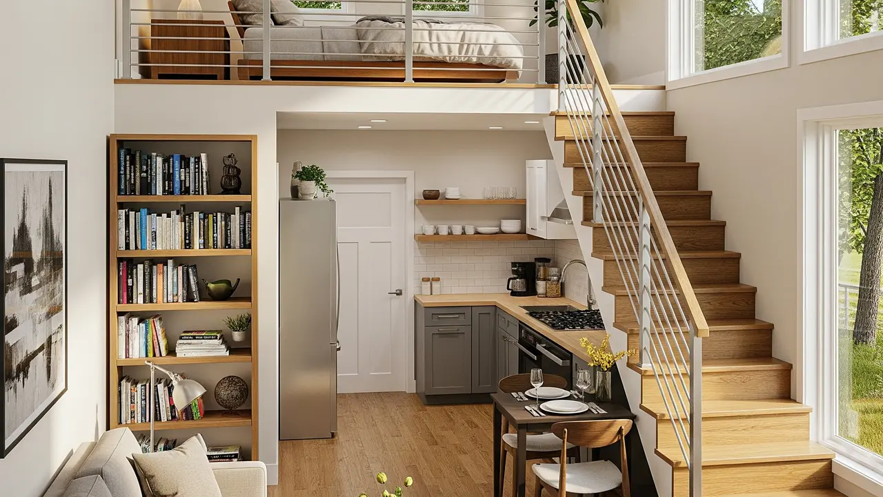 Model Rumah Kecil Tapi Luas 2025 dengan Konsep Mezzanine