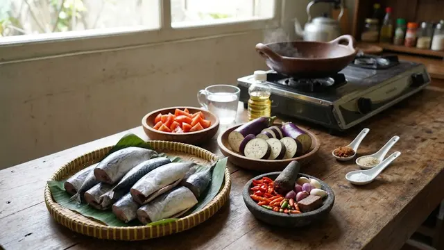 Resep Ikan Tongkol Bumbu Tomat dan Terong