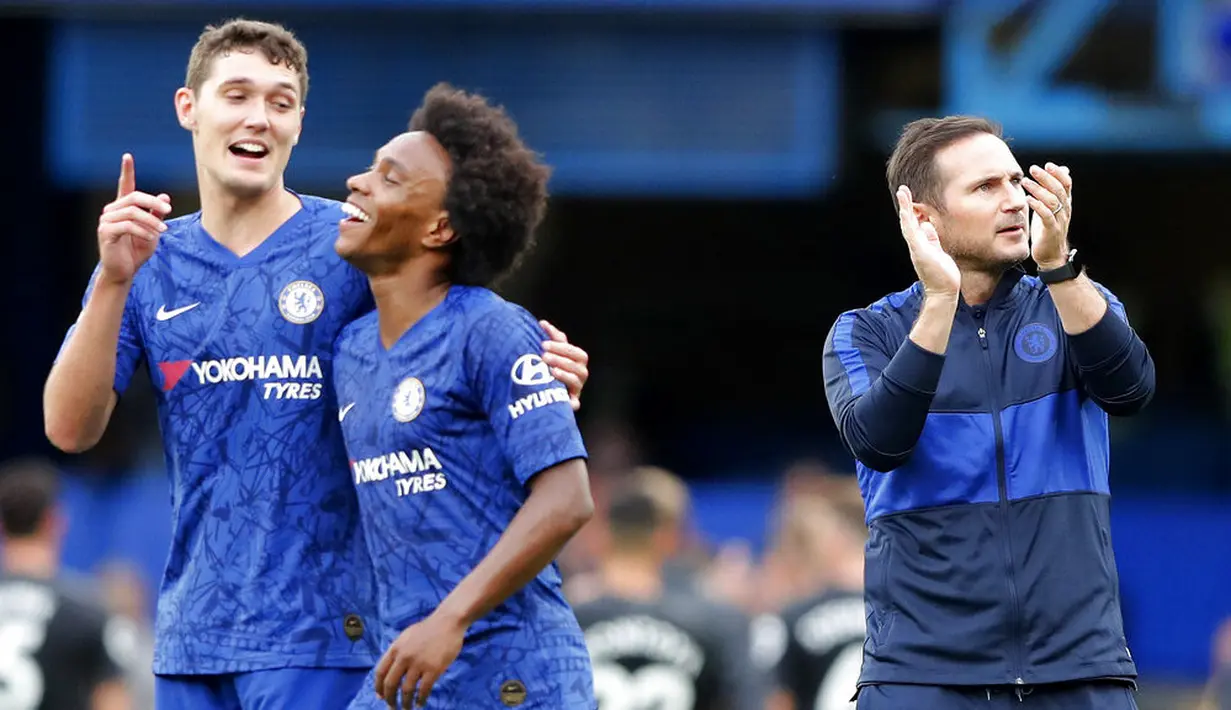 Lampard yang juga pemain andalan Jose Mourinho telah memainkan 215 laga bersama The Special One di sepanjang kariernya berseragam Chelsea. (Foto:AP/Frank Augstein)