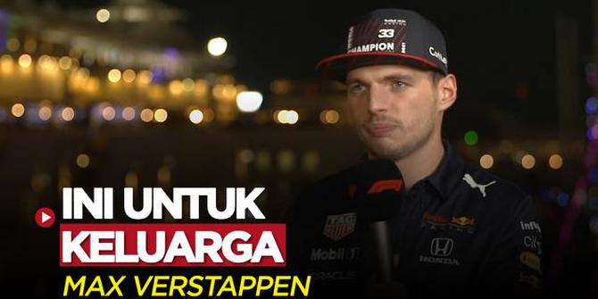 VIDEO: Ini Komentar Max Verstappen Usai Meraih Gelar Juara Formula 1 Musim 2021/2022