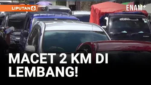 VIDEO: Macet Hingga 2 KM di Lembang, Polisi Terapkan One Way