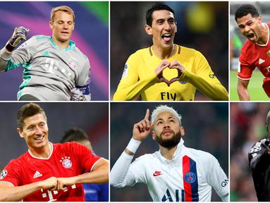 Perang bintang akan tersaji pada laga final Liga Champions antara Bayern Munchen kontra PSG. Berikut para pemain bintang dari kedua klub yang siap jadi penentu dalam pertarungan untuk merebut trofi Liga Champions.