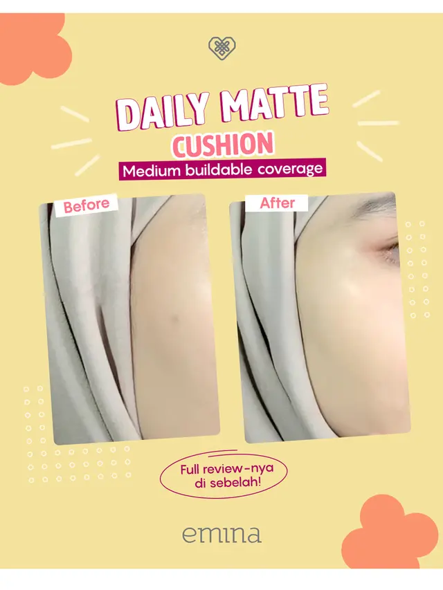 Rekomendasi Cushion yang Bikin Wajah Healthy True Matte Seharian, Emina Daily Matte Cushion Jawabannya
