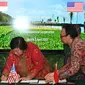 Penandatanganan Nota Kesepahaman oleh Menteri Lingkungan Hidup dan Kehutanan Indonesia Siti Nurbaya.(Kedutaan Besar AS.
