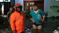 Banjir di Madiun mengakibatkan ratusan orang harus mengungsi. (Istimewa)