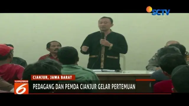 Pemda Cianjur dan polisi gelar pertemuan dengan para pedagang di kawasan puncak. Apa yang dibahas?