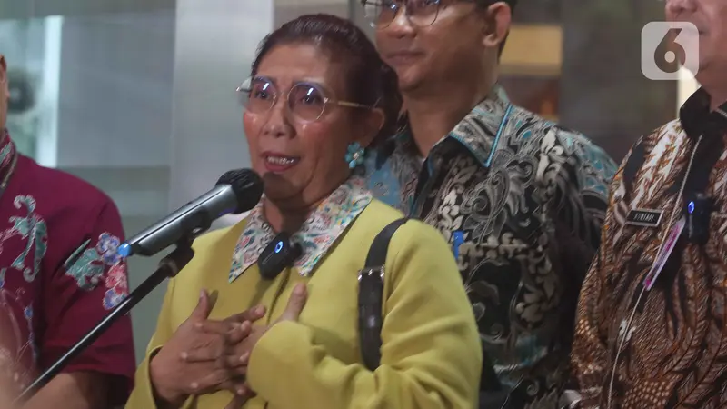 Susi Pudjiastuti Penuhi Panggilan Kejagung Terkait Kasus Korupsi Impor Garam