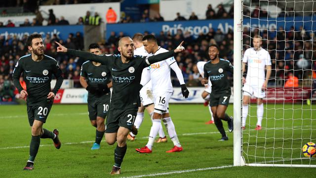 Manchester City Menang Telak di Markas Swansea