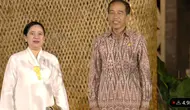 Presiden Joko Widodo (Jokowi) bertemu dengan Ketua DPR RI Puan Maharani. (Dok. Tangkapan Layar YouTube Sekretariat Negara)