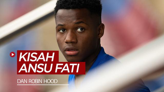 Berita motion grafis sebuah kisah singkat dari wonderkid Barcelona, Ansu Fati, dengan seseorang yang berjuluk "Robin Hood" dengan jenggot tebal dari Spanyol.