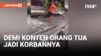 Orang Tua Kena Prank Bagi-bagi Makanan