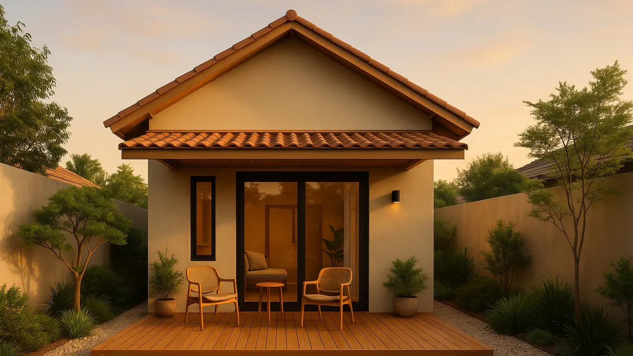 Inspirasi Rumah 5×7 Meter dengan Taman Belakang ala Pinterest