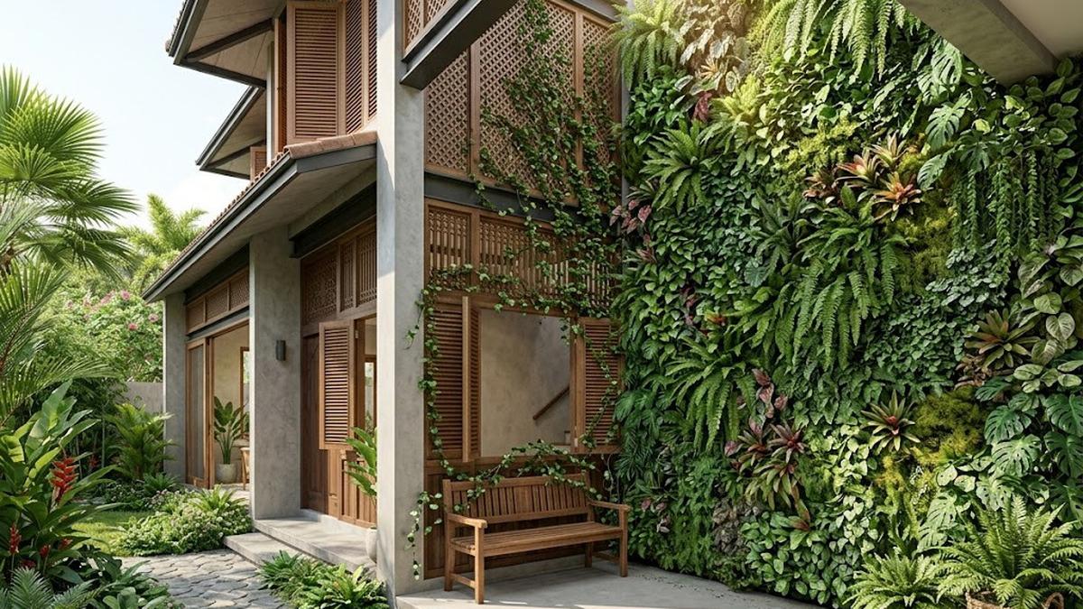 6 Inspirasi Rumah dengan Lorong Hijau di Sisi Bangunan yang Sejuk dan Bikin Hunian Lebih Nyaman
