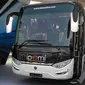 Laksana menampilkan interior bus yang begitu nyaman dengan kursi penumpang yang didesain lebar dengan fitur hiburan individu.