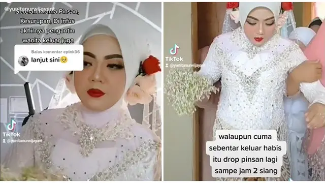Mempelai Wanita Histeris dan Pingsan, MUA Dandani Pengantin Sambil Tidur