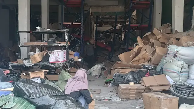 Ledakan di Pasar Cimanggis, Ciputat. (Liputan6.com/Pramita).