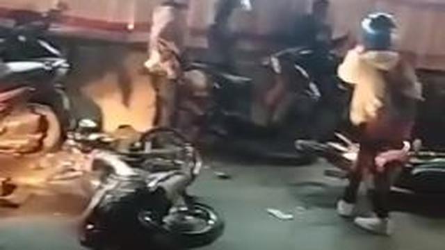 Kecelakaan maut di persimpangan exit Tol Bawen, Semarang. (Foto: Liputan6.com/Istimewa)