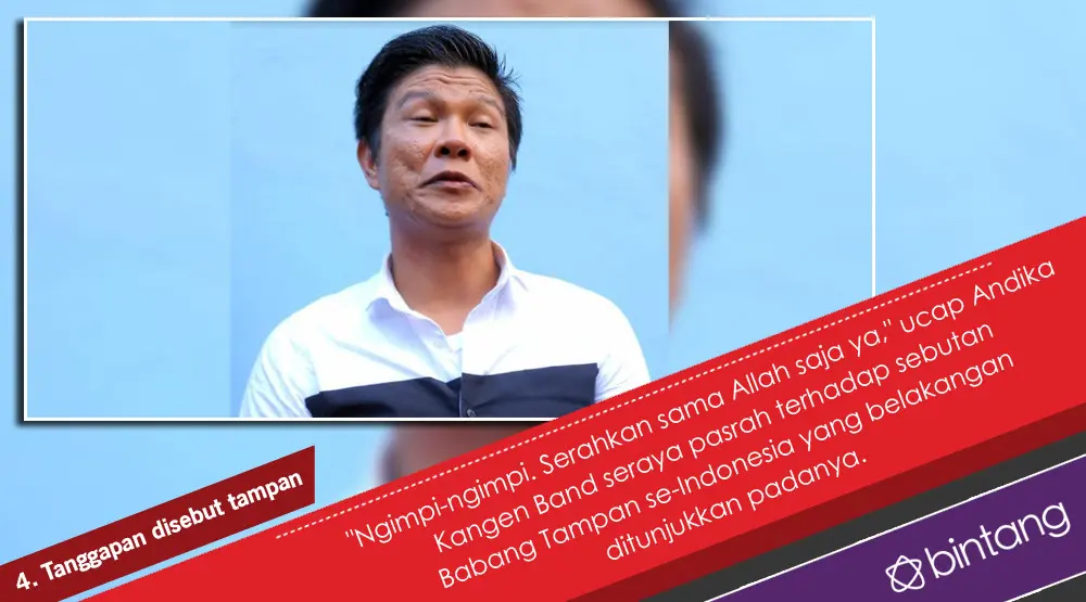 Andika Kangen Band Bahas Soal Perceraian Keempat dan Ketampanan. (Foto: Nurwahyunan, Desain: Nurman Abdul Hakim/Bintang.com)