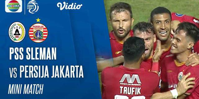VIDEO: Deretan Peluang yang Terjadi dalam Laga PSS Sleman Melawan Persija Jakarta