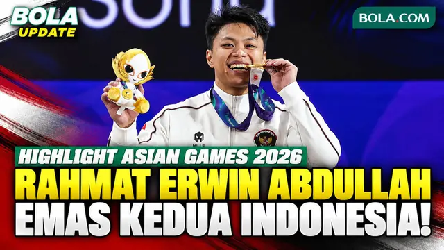Highlight Emas Kedua Indonesia! Rahmat Erwin Abdullah Juara Angkat Besi Asian Games 2026